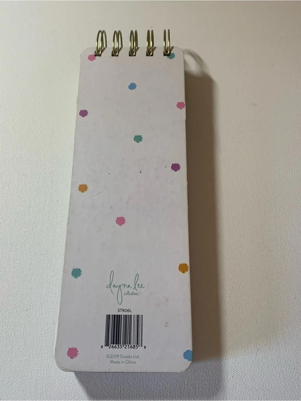 Just a girl and her notepad mini notepad with gold text